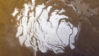 Carbon dioxide glaciers sculpted Martian south pole