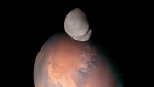 第一次近距离火星的鲜为人知的月球火卫二的图像