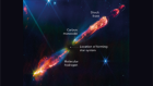 Interstellar shocks unveil the material around new stars